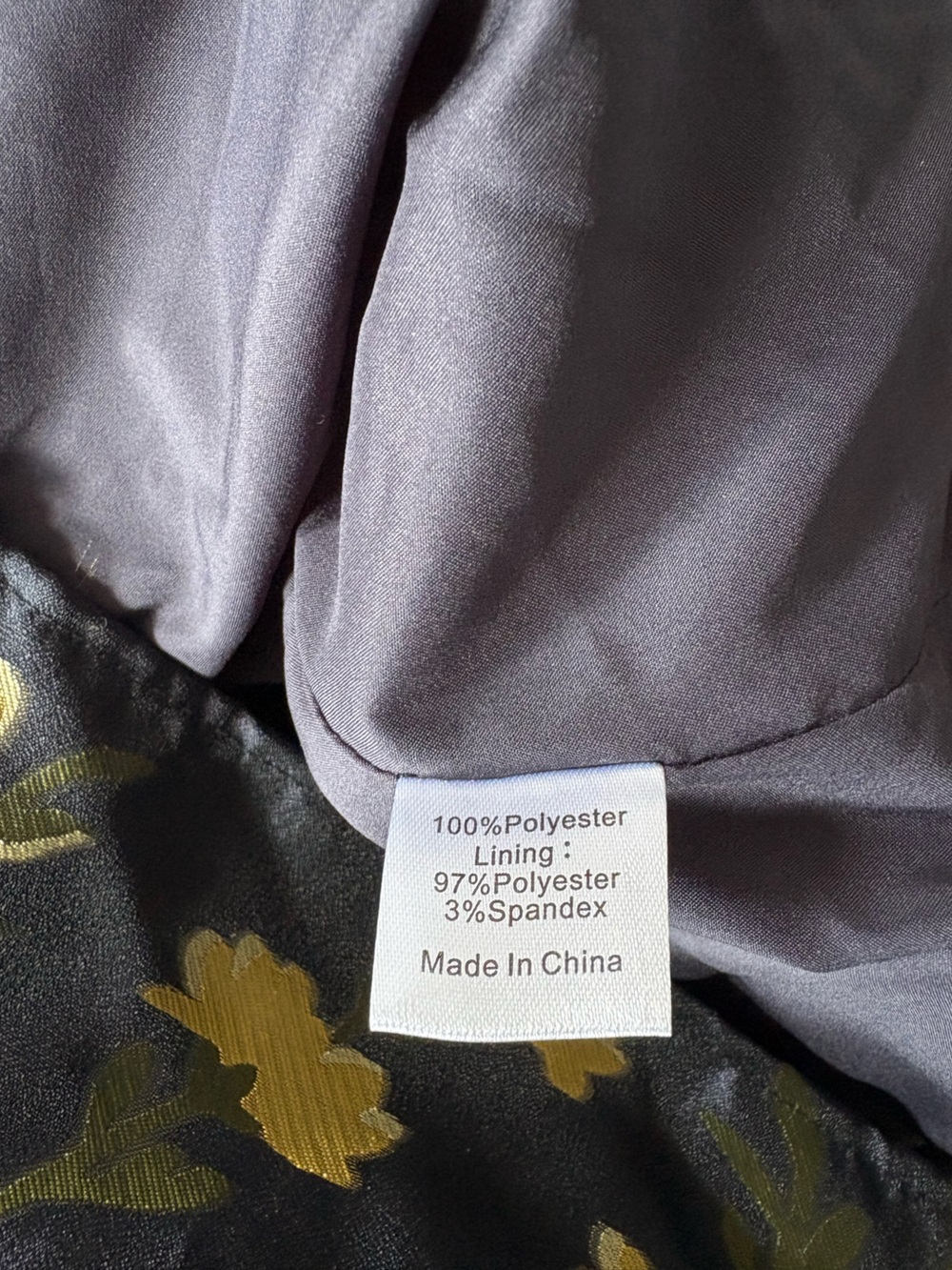 Tuckernuck || Jasmine Vine Jacquard Palmerston Dress Floral Mini Navy Gold Large - Picture 10 of 10